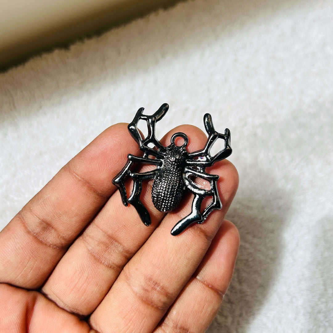 Black spider charms