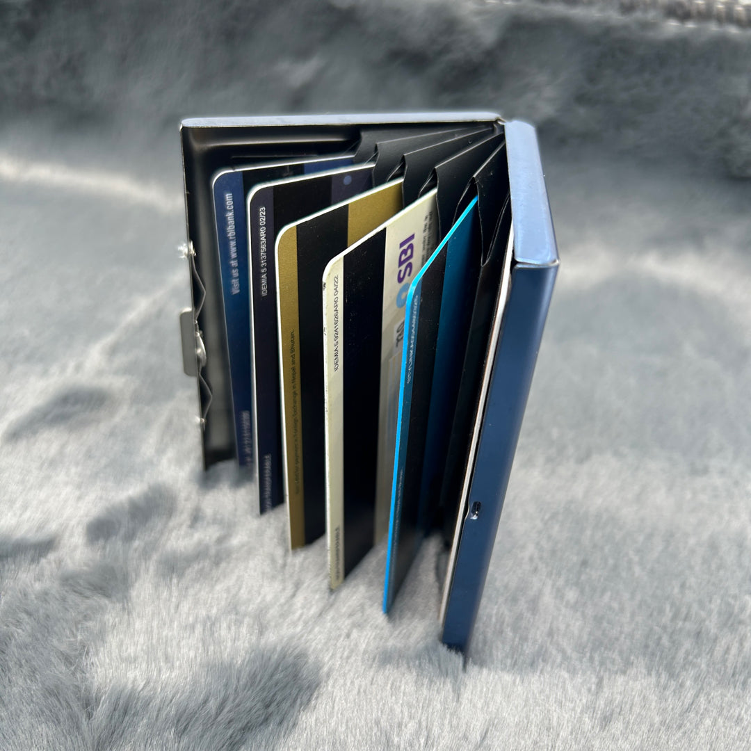 3 Pcs Black chrome heart centre card holder
