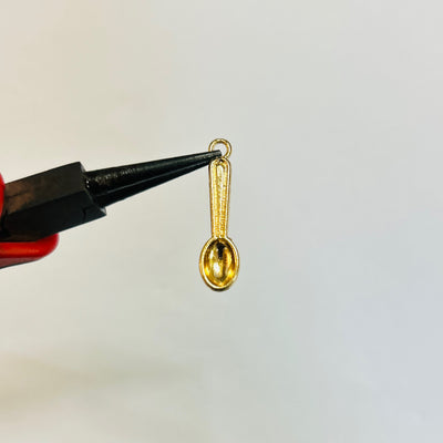 gold cute spoon