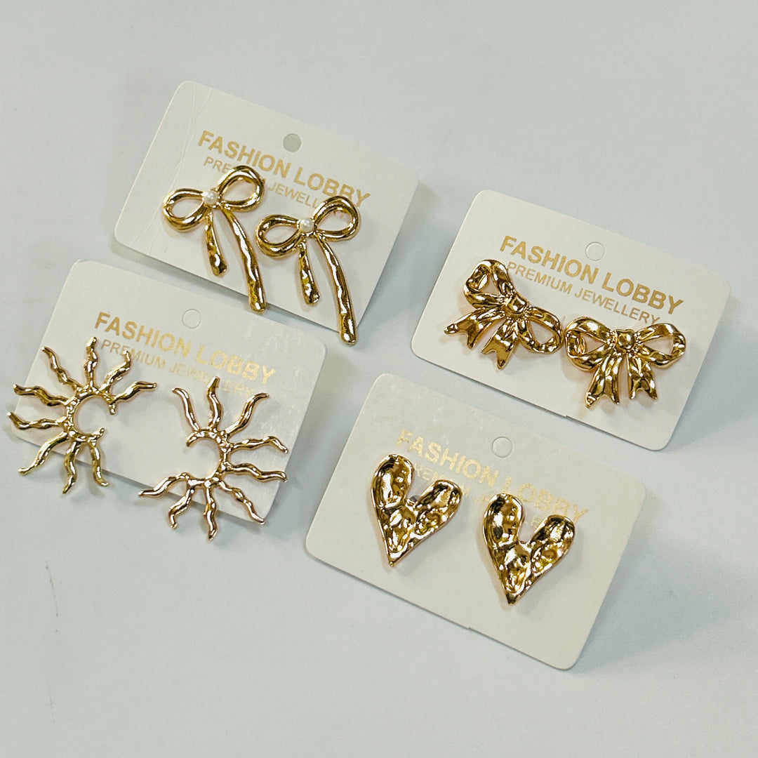 cute 4 pair of earrings set